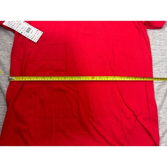 Majestic Boston Red Sox T Shirt Men's Size Large Solid Causal Crew Neck Red - Picture 9 of 9
